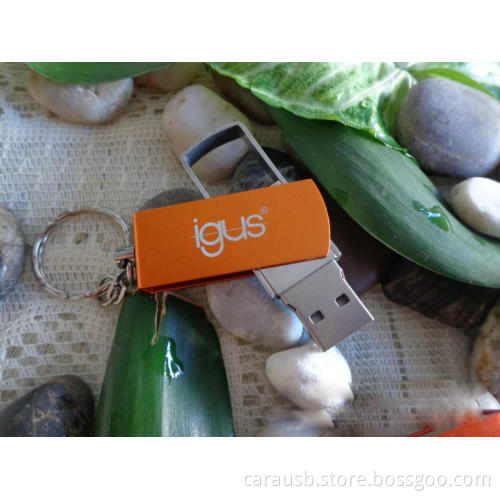 Igus branding Zinc Alloy 360 degrees rotation sliding speed Usb sticks 8GB